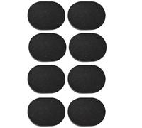 MAGICLULU 8Pcs Black Bamboo Charcoal Facial Makeup Sponges Set, Soft Face Cleansing and Exfoliating Powder Puff Sponges for Daily Skincare and Makeup Removal