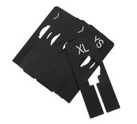 MAGICLULU 8pcs Clothes Rack Separator Tags Rectangular Plastic Size Dividers Preprinted XXS to XXXL Minimalist Space-Saving Design Easy Identification for Home Wardrobe