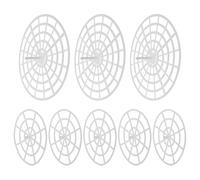 MAGICLULU 8pcs Compact Fermenting Jar Presser with Anti-slip Plastic Handle Acid-resistant Mesh Weights for Wide Mouth Mason Jars Airtight Seal Plate for Kimchee Sauerkraut and Pickling