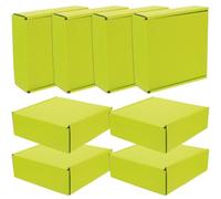 MAGICLULU 8pcs Corrugated Packaging Boxes Shipping Boxes for Small Business Green Moving Storage Corrugated for Packaging