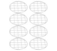 MAGICLULU 8Pcs Metal Mason Jar Flower Frog Insert Lids, 3.31In Floral Mesh Grid for DIY Vase Arrangement, Wide Mouth Mason Jar Lid Set for Home and Party Flower Decor