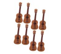 MAGICLULU 8pcs Mini Guitar Model Miniature Guitar for Dollhouse Mini Items That Actually Work Mini Guitar Bulk Doll House Guitar Miniature Craft Decor Items Guitar Figurine Mini Resin