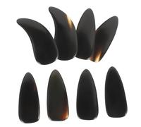 MAGICLULU 8pcs Natural Horn Guzheng Finger Picks Plectrum for Professional Performance Ergonomic Double-arc Large Nail Covers for Guzheng and Other String Instruments Comfortable