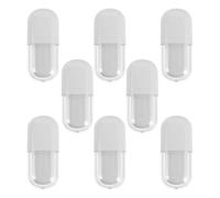 MAGICLULU 8pcs Oval 3ml Lip Gloss Tubes Refillable Plastic Containers with Applicator Wand, Portable and Reusable White Lip Balm Packaging for Professional and Personal Use