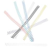 MAGICLULU 8pcs Plastic Binding Coils for Binder Spiral Coil Loose Leaf Notebook Binders Spines for Office School Project Supplies