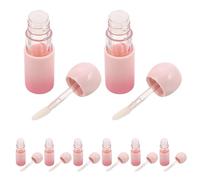 MAGICLULU 8pcs Refillable Empty Lip Gloss Tubes with 4.5ml Capacity, Stylish Gradient Pink Acrylic Lipstick Containers for Travel and Daily Use, DIY Makeup Storage Plastic Tubes