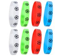 MAGICLULU 8pcs Silicone Soccer Bracelets Wristbands for Football Players with Unique Design and Easy to Take off Feature, for Club and Championship Sports Supply