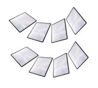 MAGICLULU 8pcs Transparent Handheld Magnifying Glass Full-page Fresnel Lens Portable Reading Magnifier for Books Maps Seniors Exploration