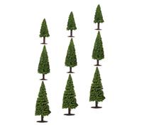 MAGICLULU 9pcs Miniature Model Trees and Bushes for Diorama Landscape Realistic Woodland Scenery Accessories for Model Train Architectural Crafts and DIY Creative Projects Compact for Urban
