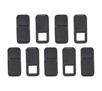MAGICLULU 9pcs Oval Shaped Metal Webcam Cover for Laptop and Computer with Privacy Protection and Good Toughness, Black Camera Privacy Cover Slider for Secure Webcam Use