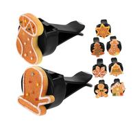 MAGICLULU 9pcs Snowman Car Diffuser Clips Resin Christmas Vent Decorations with Built Perfume Diffuser for Winter Car Accessories Festive Air Outlet Ornaments