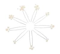 MAGICLULU 9pcs Vintage Imitation Pearl Bridal Hairpins Lightweight Copper Wedding Hair Clips for Brides Elegant Classic Hair Accessories for Special Events and Versatile Styling