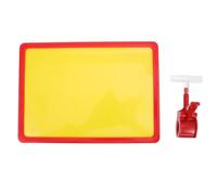 MAGICLULU A4 Billboard Clip with Double Clips for Price Display Holder Clear Plastic Sign Display for Retail Shops and Supermarkets Perfect for Merchandise Advertising