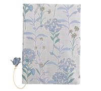 MAGICLULU A5 Book Cover Book Covers Flowers Book Protector Adjustable Book Cover with Tassel Sky Blue Notebook Cover for Hardcover Pocket Diary