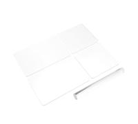 MAGICLULU Acrylic Clay Pressing Plates with Square and Rounded Edge Boards Plus Solid Rolling Rod for Polymer and Pottery Craft DIY Tools