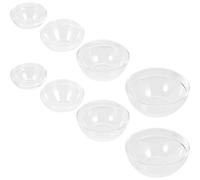 MAGICLULU Acrylic Essential Oil Bowls 8 Pieces Set for Beauty Salon Massage Oil Heating and Mixing, Plastic Facial Bowls for Cosmetic Use and Therapist Treatments
