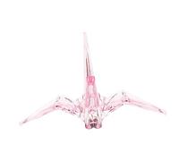 MAGICLULU Acrylic Origami Crane Sculpture Birthday Gift Transparent Fairy Tale Bird Statue Creative Desktop Decoration Animal Ornament