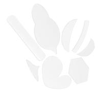 MAGICLULU Acrylic Quilting Templates Smooth Edge Sewing Rulers with Scale for Patchwork Crafts DIY Cutting Tool for Quilters and Tailors