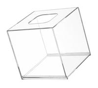 MAGICLULU Acrylic Tissue Box Holder with Pull-Out Bottom, Rectangular Napkin Dispenser for Living Room Desktop, Simple Style with No Burrs and Elegant Look