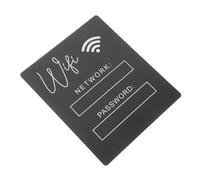 MAGICLULU Acrylic Wifi Password Sign for Unfinished Black Acrylic Board Easy to Clean Network Reminder for Guests Simple Installation Decorative Wifi Code Display