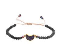 MAGICLULU Adjustable Natural Stone Braided Rope Bracelet with Wheel Beads | Minimalist Woven Design, Lightweight Wear, Fits Wrist, Stylish Look for Women, Formal Attire and Festivals