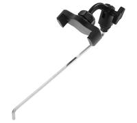 MAGICLULU Adjustable Saxophone Phone Holder with Universal Fit and Anti-slip Design, Black Plastic and Stainless Steel Saxophone Lyre Mount for Alto Sax and Marching Band Musicians