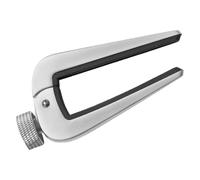 MAGICLULU Adjustable Zinc Alloy Capo for 6/12 String Classical Acoustic Electric Guitar Bass Mandolin Wide Heavy Duty Guitar String Tool Silver