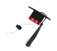 MAGICLULU Adorable Mini Graduation Cap for Small Pets Hamster Hat with Red Ribbon for Guinea Pigs Hedgehogs and More Dress Up Your Pet for Graduation Celebrations