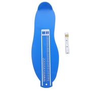 MAGICLULU Adult Foot Length Gauge Uk/eu Shoe Sizer 2pcs Set with Retractable Tape Measure White Contrast Scale Blue Foot Measuring Device for Accurate Shoe Size Measurement