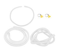 MAGICLULU Air Conditioner Drain Hose Extension Pipe Smooth Water Evacuation with Pipe Clamp, Flexible Polyethylene Tubing and Quick Installation, White for Portable Ac and Washer