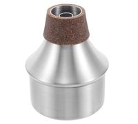MAGICLULU Aluminium Alloy Metal Trumpet Mute for Beginners Straight Cornet Practice Silent Mute for Adults Brass Instrument Accessory for Home Use Portable and Easy to Install