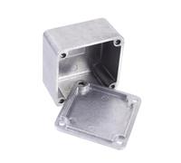 MAGICLULU Aluminum Guitar Pedal Enclosure Metal Case Silver with Smooth Surface and No Sharp Edges Protective Stomp Box Accessory for DIY Guitar Effect Pedals for Music Projects