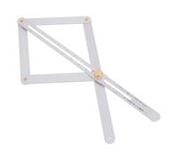 MAGICLULU Angle Finder Protractor Multi-angle Ruler Stainless Steel Sturdy Corner Measurement Tool with Special Angle Shaping Feature, Silver for Precise Layout for Flooring and Stones