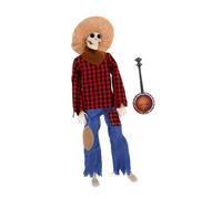 MAGICLULU Animated Halloween Skeletons Banjo Skeleton Fall Decor Banjo Halloween Decor Guitar Instrument Model