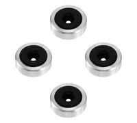 MAGICLULU Anti Vibration Speaker Feet Pads Shock Absorption with Detachable Rubber Ring 4pcs with Aluminum Alloy, Plastic and Rubber Construction and Amplifier Height Raising Cushions