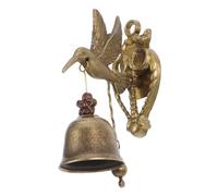 MAGICLULU Antique Style Metal Doorbell with Hummingbird Design Vintage Animal Wind Chime Bell for Wall Entryway Porch Soothing Clear Chimes Ornament Present for Home Decor