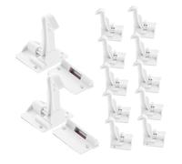 MAGICLULU Baby Proofing Cabinet Locks Invisible White Abs 12pcs Easy Installation Child Safety Latches No Drilling Required for Toddlers and Babies for Doors and Drawers
