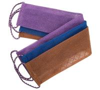 MAGICLULU Back Exfoliating Scrubber Towels 3Pcs African Pull-Cord Bath Washcloths for Shower and Dead Skin Removal Suitable for Back and Chest