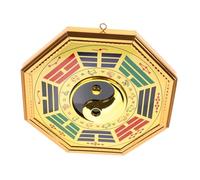 MAGICLULU Bagua Mirror Pendant Chinese Feng Shui Metal The Eight Diagrams Mirror for Farmhouse Wall Decor