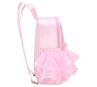 MAGICLULU Ballet Dance Backpack Sturdy Nylon Knapsack Featuring Pink Lace Trim for Ballet School and Rehearsal