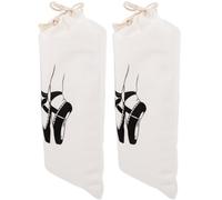 MAGICLULU Ballet Shoe Storage Bag Drawstring Fabric, 2pcs, Exquisite Workmanship, Easy to Open and Close, for Sports Use