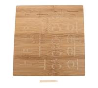 MAGICLULU Bamboo ’s Grooved Writing Board Double-Sided Tracing Fine Motor Skills Aid Grip Trainer and Beginners Home Schooling Practice