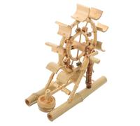 MAGICLULU Bamboo Water Wheel Decor Water Wheel Statue Handmade Unique Waterwheel Tabletop Decoration Bamboo Material Adds Enjoyment Shows Appreciation for Home Desktop Display