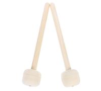 MAGICLULU Bass Drumsticks and Wood Handles for Percussion Instruments Firm and Stable Drum Mallets 2pcs with Wool Felt Heads Strong Striking Feeling for Marching Band Use