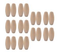 MAGICLULU Beads for Projects Khaki Colour, Craft Smooth Surface 100pcs Oval Wooden Wood Making 29x12mm Unfinished DIY Jewellery Hanging Accessories