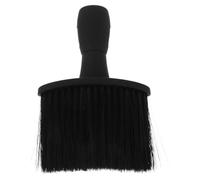 MAGICLULU Beard Brush For Men Shaving, Soft Nylon Bristle & Plastic Handle Nonslip Design, Barber Neck Duster Brush For Deep Clean Facial And Neckline Hair Black