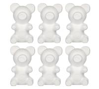 MAGICLULU Bears Bulk Bear Shape 6pcs 20cm Foam Bear Shapes Foam Bear Mould for DIY Craft Painting Flower Arrangement Modelling Foam Foam Balls Bear