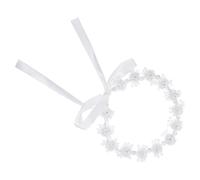 MAGICLULU Beautiful Hair Piece Bride Headband Polymer Clay Crystal Fabric Flower Lightweight Reusable without Fading Elegant Classic Delicate Feminine Design for Bride Women Homecoming