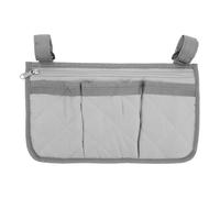 MAGICLULU Bedside Organizer with Compartments and Integrated Cup Holder, Pongee Material with Adjustable Strap, for Individuals with Limited Mobility in Hospitals
