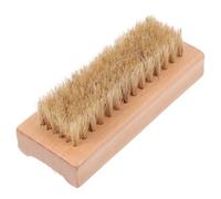 MAGICLULU Beige Nail Scrubbing Brush with Hemu and White Bristle, Easy to Carry and Effective for Cleaning Dead Skin, for Manicure and Personal Nail Care